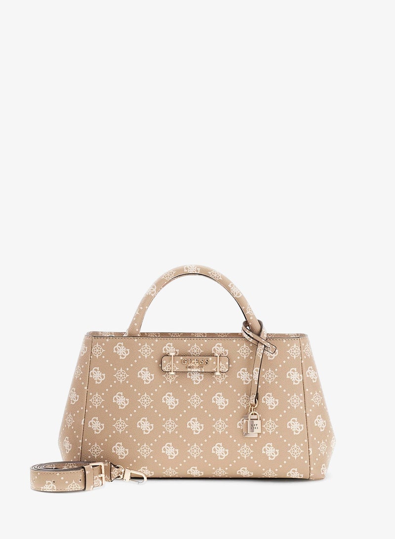 GUESS Carrie Logo Girlfriend Satchel Bag - Image 3